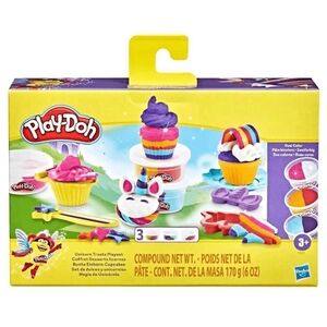 Play Doh Modeling Clay Unicorn Treats F3617, Sweet Multicolor Fantastic Cupcakes